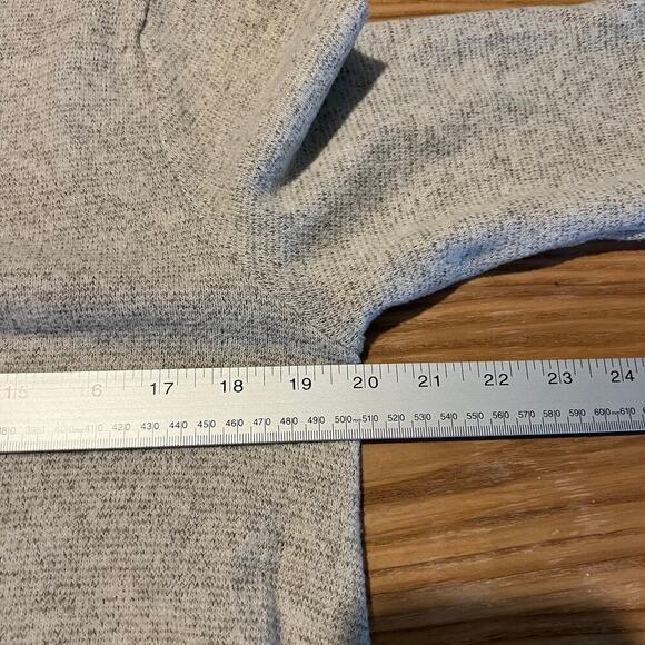 Moth Anthropologie Sweater Dress Medium Gray Midi Knit Lagenlook Asymmetric Hem - Picture 13 of 14